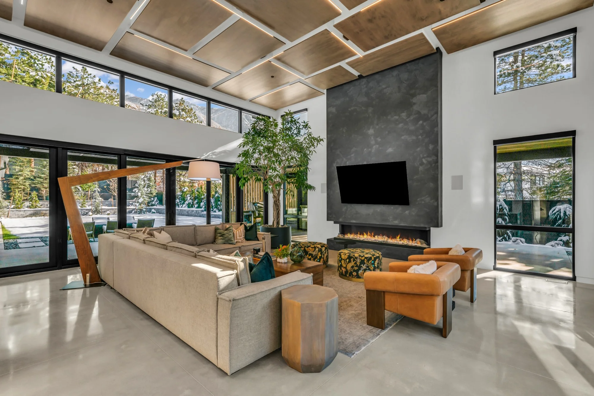 High-end custom home interior finished by Tauro Painting in Utah